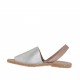 Woman's powder and silver printed sandal heel 1 - Available sizes:  32
