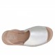 Woman's powder and silver printed sandal heel 1 - Available sizes:  32