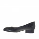 Decolté da donna in pelle nera tacco 3 - Misure disponibili: 32