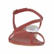 Sandale entre-doigt pour femmes avec accessoire en cuir rouge talon 2 - Pointures disponibles:  32, 33, 42