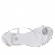 Sandalia infradedo para mujer con accessorio en piel blanca tacon 2 - Tallas disponibles:  32
