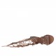 Sandale spartiates ouvert pour femmes avec fermeture éclair et lacets en cuir brun clair talon 1 - Pointures disponibles:  32, 33, 34, 42