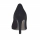 Decolté da donna in camoscio nero tacco 8 - Misure disponibili: 31