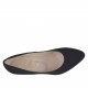 Decolté da donna in camoscio nero tacco 8 - Misure disponibili: 31