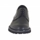 Eleganter Derbyschuh mit Schnürsenkeln für Herren aus schwarzem Leder und gebürstetem Leder - Verfügbare Größen:  47, 48