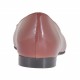 Ballerina da donna in pelle rosso mattone con punta squadrata tacco 1 - Misure disponibili: 33