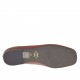 Zapato bailarina para mujer en piel rojo ladrillo con punta cuadrada tacon 1 - Tallas disponibles:  33