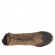 Woman's laced ankle boot with zipper in brown and dark brown suede heel 3 - Available sizes:  32