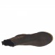 Stivaletto stringato da donna con elastici stile Burberry in camoscio marrone tacco 3 - Misure disponibili: 32