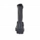 Botin para mujer con cremallera y hebillas en piel negra tacon 3 - Tallas disponibles:  32