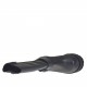 Botin para mujer con cremallera y hebillas en piel negra tacon 3 - Tallas disponibles:  32