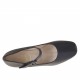 Decolté da donna con cinturino in pelle nera tacco 8 - Misure disponibili: 31