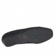Scarpa accollata con elastico da donna in camoscio lavorato nero zeppa 3 - Misure disponibili: 33, 42, 43