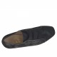Zapato para mujer con elastico en gamuza elaborada negra cuña 3 - Tallas disponibles:  33, 42, 43