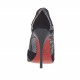 Escarpin pour femmes en cuir et daim noir et cuir imprimé gris talon 10 - Pointures disponibles:  32, 42
