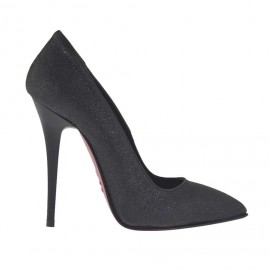Zapato de salon negro brillante para mujer tacon 10 - Tallas disponibles:  32