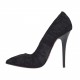 Decolté da donna in velluto nero tacco lucido 10 - Misure disponibili: 32