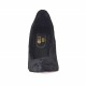 Zapato de salon para mujer en terciopelo negro con tacon barnizado 10 - Tallas disponibles:  32