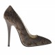 Decolté da donna in velluto marrone tacco lucido 10 - Misure disponibili: 32, 42
