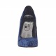Zapato de salon para mujer en terciopelo azul con tacon barnizado 10 - Tallas disponibles:  42