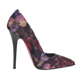 Decolté da donna in velluto multicolore tacco lucido 10 - Misure disponibili: 32, 42