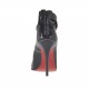 Decolté da donna con cerniera e frange di camoscio in vernice nera tacco 10 - Misure disponibili: 42