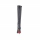 Stivale da donna in pelle ed elasticizzato nero con tacco 11 - Misure disponibili: 32