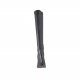 Stivale da donna in pelle ed elasticizzato nero con tacco 11 - Misure disponibili: 32