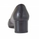 Decolté da donna in pelle nera tacco grosso 4 - Misure disponibili: 32