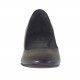 Decolté da donna in pelle nera tacco grosso 4 - Misure disponibili: 32