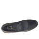 Decolté da donna in pelle nera tacco grosso 4 - Misure disponibili: 32