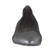 Ballerine à bout pointu pour femmes en cuir gris acier scintillant talon 1 - Pointures disponibles:  32, 33