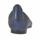 Ballerine à bout pointu pour femmes en cuir bleu scintillant talon 1 - Pointures disponibles:  32