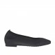 Ballerina da donna con punta sfilata in pelle color nero glitterato tacco 1 - Misure disponibili: 32