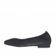 Ballerina da donna con punta sfilata in pelle color nero glitterato tacco 1 - Misure disponibili: 32