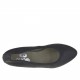 Ballerina da donna con punta sfilata in pelle color nero glitterato tacco 1 - Misure disponibili: 32