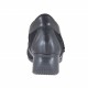 Scarpa sportiva da donna in pelle e camoscio nero e canna di fucile con velcro zeppa 5 - Misure disponibili: 42