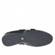 Scarpa sportiva da donna in pelle e camoscio nero e canna di fucile con velcro zeppa 5 - Misure disponibili: 42