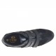Zapato deportivo para mujer con cierres de velcro en piel y gamuza negra y bronce de cañon cuña 5 - Tallas disponibles:  42