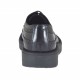Scarpa stringata da donna modello Derby in pelle nera zeppa 3 - Misure disponibili: 44, 45