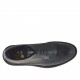 Scarpa stringata da donna modello Derby in pelle nera zeppa 3 - Misure disponibili: 44, 45