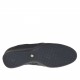 Zapato para mujer con cordones en piel y piel estampada negra cuña 5 - Tallas disponibles:  42, 44