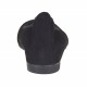 Bailarina a punta para mujer en gamuza negra tacon 1 - Tallas disponibles:  32