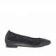 Woman's pointy ballerina shoe in black patent leather heel 1 - Available sizes:  32