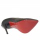 Zapato de salon con plataforma para mujer en charol negro con tacon 11 - Tallas disponibles:  42
