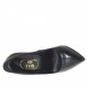 Zapato de salon con plataforma para mujer en charol negro con tacon 11 - Tallas disponibles:  42