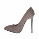 Woman's platform pump in taupe suede heel 11 - Available sizes:  42
