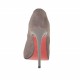 Decolté da donna con plateau in camoscio taupe tacco 11 - Misure disponibili: 42