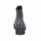 Stivaletto da donna con cerniera e borchie in pelle nera zeppa 4 - Misure disponibili: 32