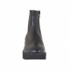 Botin con cremallera y tachuelas para mujer en piel negra cuña 4 - Tallas disponibles:  32